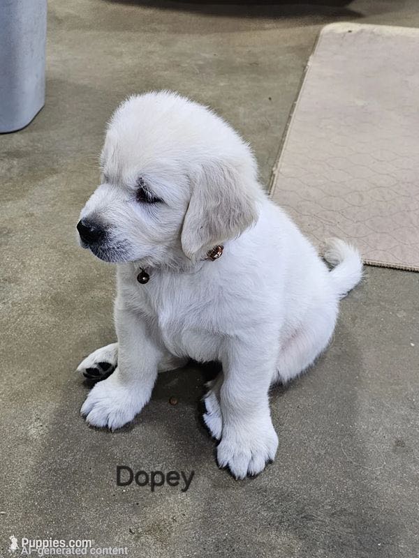 Dopey - English Cream Golden Retriever Puppy